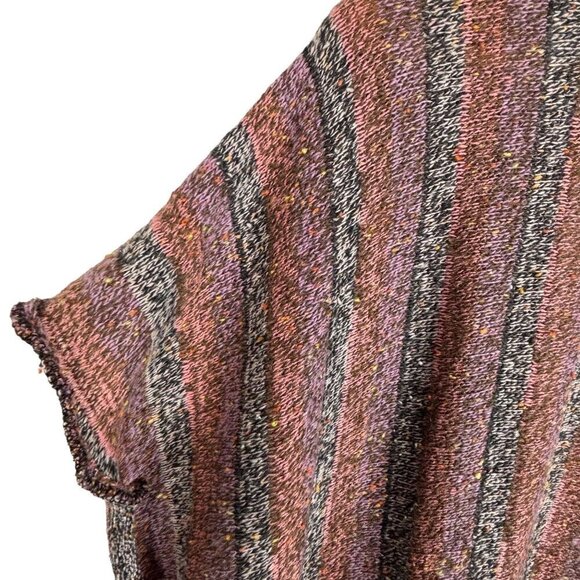 Women Sleeveless Cardigan Sweater Woven Heart Poncho Lagenlook‎ Layering Fall - Picture 4 of 8